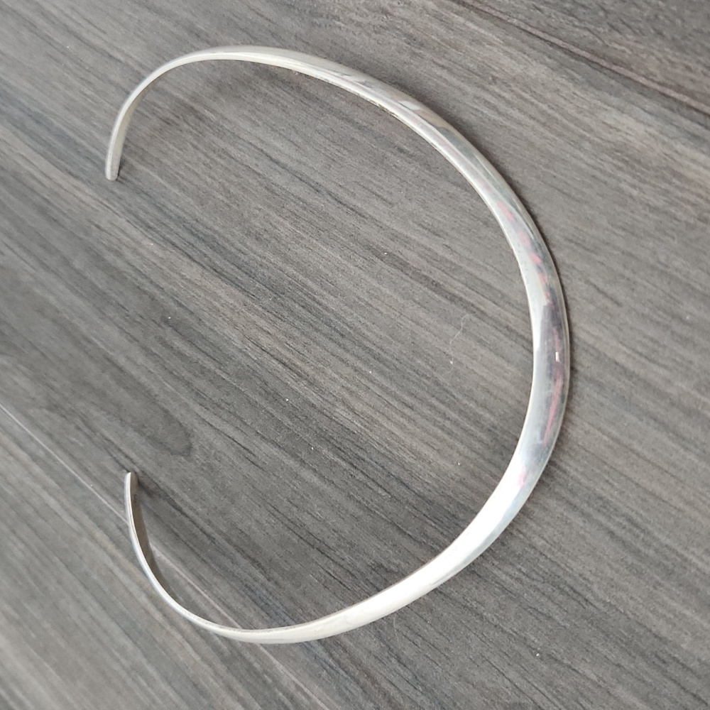 13.25" Sterling Silver Collar Necklace - Picture 2 of 4